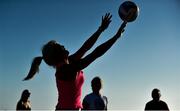 16 March 2016; Bernie Breen, Kerry, playing volleyball during beachside activities on Coronado Beach on Coronado Island. TG4 Ladies Football All-Star Tour. San Diego, California, USA.  Picture credit: Brendan Moran / SPORTSFILE