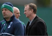 17 March 2016; Ireland team manager Mick Kearney and Northern Ireland football manager Michael O'Neill, right, watch on during squad training. Carton House, Maynooth, Co. Kildare. Picture credit: David Maher / SPORTSFILE