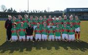 7 March 2010; The Mayo squad. Bord Gais Energy Ladies National Football League Division 1 Round 4, Monaghan v Mayo, Emyvale, Co. Monaghan. Picture credit: Oliver McVeigh / SPORTSFILE