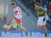 7 March 2010; Fergal Doherty, Derry, in action against Anthony Maher, Kerry. Allianz GAA Football National League, Division 1, Round 3, Kerry v Derry, Austin Stack Park, Tralee, Co. Kerry. Picture credit: Brendan Moran / SPORTSFILE