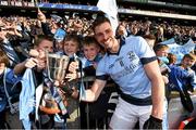 17 March 2016; David Breen celebrates with young Na Piarsaigh supporters following their victory. AIB GAA Hurling All-Ireland Senior Club Championship Final, Na Piarsaigh, Limerick, v Ruairí Óg Cushendall, Antrim. Croke Park, Dublin. Picture credit: Stephen McCarthy / SPORTSFILE