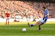 17 March 2016; Andrew Kerin of Ballyboden St Endas shoots to score his side's second goal from a penalty during the AIB GAA Football All-Ireland Senior Club Championship Final match between Ballyboden St Endas and Castlebar Mitchels at Croke Park in Dublin. Photo by Stephen McCarthy/Sportsfile