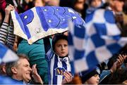 17 March 2016; Ballyboden St Endas' supporters in the Cusack Stand celebrate after the game. AIB GAA Football All-Ireland Senior Club Championship Final, Ballyboden St Endas, Dublin, v Castlebar Mitchels, Mayo. Croke Park, Dublin. Picture credit: Ray McManus / SPORTSFILE