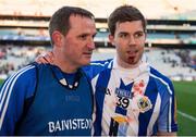 17 March 2016; The Ballyboden St Endas manager, Andrew McEntee, and captain, Darragh Nelson, after the game. AIB GAA Football All-Ireland Senior Club Championship Final, Ballyboden St Endas, Dublin, v Castlebar Mitchels, Mayo. Croke Park, Dublin. Picture credit: Ray McManus / SPORTSFILE