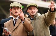 18 March 2016; Racegoers ahead of day 4 at the races. Prestbury Park, Cheltenham, Gloucestershire, England. Picture credit: Cody Glenn / SPORTSFILE