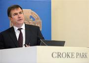 11 March 2010; Peter McKenna, Stadium Director, Pairc an Chrocaigh Teoranta, speaking during a GAA press conference announcing the GAA's financial results for 2009. Croke Park, Dublin. Picture credit: Brendan Moran / SPORTSFILE