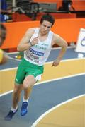 12 March 2010; Ireland's Brian Gregan who finished in third place and failed to qualify from his Men's 400m heat with a time of 47.26s during the 13th IAAF World Indoor Athletics Championships, Doha, Qatar. Picture credit: Pat Murphy / SPORTSFILE
