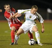 12 March 2010; Gary O'Neill, Sporting Fingal, in action against Danny Ventre, Sligo Rovers. Airtricity League Premier Division, Sporting Fingal v Sligo Rovers, Morton Stadium, Santry, Co. Dublin. Picture credit: David Maher / SPORTSFILE