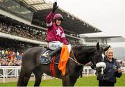 18 March 2016; Bryan Cooper celebrates after winning the Timico Cheltenham Gold Cup on Don Cossack. Prestbury Park, Cheltenham, Gloucestershire, England. Picture credit: Seb Daly / SPORTSFILE