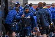18 March 2016; Isa Nacewa, Leinster, arrives ahead of the game. Guinness PRO12 Round 9 Refixture, Glasgow Warriors v Leinster. Scotstoun Stadium, Glasgow, Scotland. Picture credit: Stephen McCarthy / SPORTSFILE