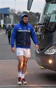 18 March 2016; Mick Kearney, Leinster, arrives ahead of the game. Guinness PRO12 Round 9 Refixture, Glasgow Warriors v Leinster. Scotstoun Stadium, Glasgow, Scotland. Picture credit: Stephen McCarthy / SPORTSFILE