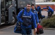 18 March 2016; Dave Kearney, Leinster, arrives ahead of the game. Guinness PRO12 Round 9 Refixture, Glasgow Warriors v Leinster. Scotstoun Stadium, Glasgow, Scotland. Picture credit: Stephen McCarthy / SPORTSFILE
