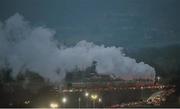 18 March 2016; The steam locomotive leaves the station on the final day of the Cheltenham Festival. Prestbury Park, Cheltenham, Gloucestershire, England. Picture credit: Cody Glenn / SPORTSFILE