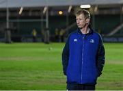 18 March 2016; Leinster head coach Leo Cullen surveys the pitch ahead of the game. Guinness PRO12 Round 9 Refixture, Glasgow Warriors v Leinster. Scotstoun Stadium, Glasgow, Scotland. Picture credit: Stephen McCarthy / SPORTSFILE
