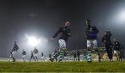 18 March 2016; A general view of Shamrock Rovers players during their warm up. SSE Airtricity League Premier Division, Shamrock Rovers v St Patrick's Athletic. Tallaght Stadium, Tallaght, Dublin. Picture credit: David Maher / SPORTSFILE