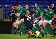 18 March 2016; James Ryan, Ireland, is tackled by Adam Hastings, Scotland. Electric Ireland U20 Six Nations Rugby Championship, Ireland v Scotland. Donnybrook Stadium, Donnybrook, Dublin. Picture credit: Ramsey Cardy / SPORTSFILE