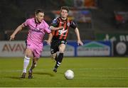 18 March 2016; Aidan Friel, Wexford Youths, in action against Aymen Ben Mohamed, Bohemians. SSE Airtricity League Premier Division, Bohemians v Wexford Youths. Dalymount Park, Dublin.  Picture credit: Piaras Ó Mídheach / SPORTSFILE