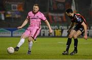 18 March 2016; Paul Murphy, Wexford Youths, in action against Roberto Lopes, Bohemians. SSE Airtricity League Premier Division, Bohemians v Wexford Youths. Dalymount Park, Dublin.  Picture credit: Piaras Ó Mídheach / SPORTSFILE