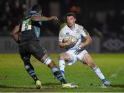 18 March 2016; Zane Kirchner, Leinster, in action against Leone Nakarawa, Glasgow Warriors. Guinness PRO12 Round 9 Refixture, Glasgow Warriors v Leinster. Scotstoun Stadium, Glasgow, Scotland. Picture credit: Stephen McCarthy / SPORTSFILE