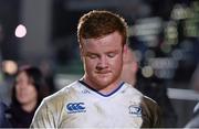 18 March 2016; Peadar Timmins, Leinster, following his side's defeat. Guinness PRO12 Round 9 Refixture, Glasgow Warriors v Leinster. Scotstoun Stadium, Glasgow, Scotland. Picture credit: Stephen McCarthy / SPORTSFILE