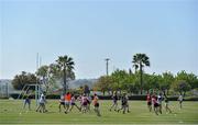18 March 2016; Players run through a training drill during a training session in the US Olympic Training Center, in Chula Vista, ahead of the TG4 Ladies Football All Star game. TG4 Ladies Football All-Star Tour, US Olympic Training Center, Chula Vista, California, USA. Picture credit: Brendan Moran / SPORTSFILE