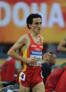 12 March 2010; Jesus Espana, Spain, in action during the Men's 3000m heats at the 13th IAAF World Indoor Athletics Championships, Doha, Qatar. Picture credit: Pat Murphy / SPORTSFILE