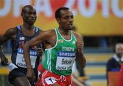 12 March 2010; Tariku Bekele, Ethiopua, in action during the Men's 3000m heats at the 13th IAAF World Indoor Athletics Championships, Doha, Qatar. Picture credit: Pat Murphy / SPORTSFILE
