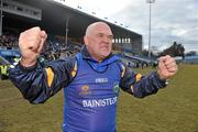 14 March 2010; Tipperary manager John Evans celebrates at the final whistle. Allianz GAA Football National League, Division 2, Round 4, Tipperary v Meath, Semple Stadium, Thurles, Co. Tipperary. Picture credit: Brian Lawless / SPORTSFILE