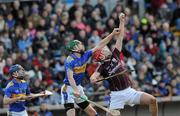 14 March 2010; Iarla Tannian, Galway, in action against Shane Maher and Paddy Stapleton, left, Tipperary. Allianz GAA Hurling National League, Division 1, Round 3, Tipperary v Galway, Semple Stadium, Thurles, Co. Tipperary. Picture credit: Brian Lawless / SPORTSFILE