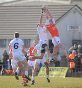 14 March 2010; Kieran Toner, Armagh, in action against Dermot Earley, Kildare. Allianz GAA Football National League, Division 2, Round 4, Armagh v Kildare, St Oliver Plunkett Park, Crossmaglen, Co. Armagh. Picture credit: Oliver McVeigh / SPORTSFILE