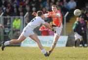 14 March 2010; Kieran Toner, Armagh, in action against Mark Scanlon, Kildare. Allianz GAA Football National League, Division 2, Round 4, Armagh v Kildare, St Oliver Plunkett Park, Crossmaglen, Co. Armagh. Picture credit: Oliver McVeigh / SPORTSFILE