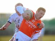 14 March 2010; Michael McNamee, Armagh, in action against James Kavanagh, Kildare. Allianz GAA Football National League, Division 2, Round 4, Armagh v Kildare, St Oliver Plunkett Park, Crossmaglen, Co. Armagh. Picture credit: Oliver McVeigh / SPORTSFILE