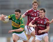 14 March 2010; Adrian O'Connell, Kerry, in action against Garry O'Donnell and Declan Meehan, Galway. Allianz GAA Football National League, Division 1, Round 4, Galway v Kerry, Pearse Stadium, Galway. Picture credit: Ray Ryan / SPORTSFILE