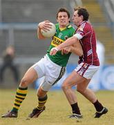14 March 2010; David Moran, Kerry, in action against Diarmuid Blake, Galway. Allianz GAA Football National League, Division 1, Round 4, Galway v Kerry, Pearse Stadium, Galway. Picture credit: Ray Ryan / SPORTSFILE