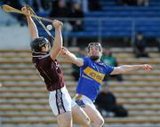 14 March 2010; Seamus Hennessy, Tipperary, in action against Tony Óg Regan, Galway. Allianz GAA Hurling National League, Division 1, Round 3, Tipperary v Galway, Semple Stadium, Thurles, Co. Tipperary. Picture credit: Brian Lawless / SPORTSFILE