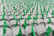 13 March 2010; Flags and empty seats awaits the arrival of patrons for the game. RBS Six Nations Rugby Championship, Ireland v Wales, Croke Park, Dublin. Picture credit: Ray McManus / SPORTSFILE
