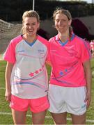 19 March 2016; Mayo Ladies Football All Stars, from left, Fiona McHale and Cora Staunton after the game. TG4 Ladies Football All-Star Tour, 2014 All Stars v 2015 All Stars. University of San Diego, Torero Stadium, San Diego, California, USA. Picture credit: Brendan Moran / SPORTSFILE