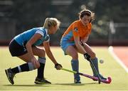 20 March 2016; Kerri McDonald, Ards, in action against Kirstie Lammey, Ulster Elks. Irish Senior Women's Cup Final, Ards v Ulster Elks, National Hockey Stadium, UCD, Belfield, Dublin. Photo by Sportsfile