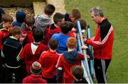 20 March 2016; Cork manager Kieran Kingston signs autographs for players from the Black rock GAA Club, Cork, before the game. Allianz Hurling League, Division 1A, Round 5, Tipperary v Cork, Semple Stadium, Thurles, Co. Tipperary. Picture credit: Ray McManus / SPORTSFILE