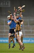 20 March 2016; Liam Rushe, left, and Chris Crummey, Dublin, in action against T J Reid, front, and James Maher, Kilkenny. Allianz Hurling League, Division 1A, Round 5, Kilkenny v Dublin. Nowlan Park, Kilkenny. Picture credit: Stephen McCarthy / SPORTSFILE