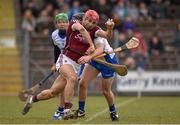 20 March 2016; Fergal Moore, Galway, is tackled by Colm Roche, Waterford. Allianz Hurling League, Division 1A, Round 5, Waterford v Galway, Walsh Park, Waterford. Picture credit: Ramsey Cardy / SPORTSFILE