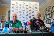 15 March 2010; Ireland assistant coach Alan Gaffney, left, and team manager Paul McNaughton during a rugby squad press conference ahead of their RBS Six Nations Rugby Championship match against Scotland on Saturday. Fitzpatrick Castle Hotel, Killiney, Co. Dublin. Picture credit; David Maher / SPORTSFILE