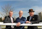 16 March 2010; Irish tainers, from left, Tom Cooper, Colm Murphy and Edward O'Grady ahead of the opening day of the Cheltenham Racing Festival 2010. Cheltenham Racing Festival - Tuesday. Prestbury Park, Cheltenham, Gloucestershire, England. Picture credit: Stephen McCarthy / SPORTSFILE