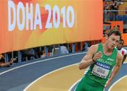 12 March 2010; Ireland's David Gillick in action during the Men's 400m Semi-Final at the 13th IAAF World Indoor Athletics Championships, Doha, Qatar. Picture credit: Pat Murphy / SPORTSFILE