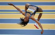 13 March 2010; Chaunte Howard Lowe, USA, in action during the Women's High Jump Final at the 13th IAAF World Indoor Athletics Championships, Doha, Qatar. Picture credit: Pat Murphy / SPORTSFILE