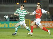 16 March 2010; Craig Sives, Shamrock Rovers, in action against Alex Williams, St Patrick's Athletic. Airtricity League Premier Division, Shamrock Rovers v St Patrick's Athletic, Tallaght Stadium, Tallaght, Dublin. Picture credit: David Maher / SPORTSFILE