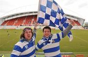 17 March 2010; Rockwell College supporters Dave Magee, left, and Nicky Purcell show their support before the game. Munster Schools Senior Cup Final, Rockwell College v PBC, Thomond Park, Limerick. Picture credit: Diarmuid Greene / SPORTSFILE