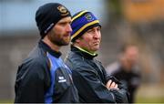 20 March 2016; Tipperary manager Michael Ryan, right, with coach Declan Fanning. Allianz Hurling League, Division 1A, Round 5, Tipperary v Cork, Semple Stadium, Thurles, Co. Tipperary. Picture credit: Ray McManus / SPORTSFILE
