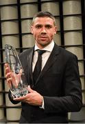 20 March 2016; Republic of Ireland's Jonathan Walters after winning the 3 FAI Senior International Player of the Year award. 3 FAI International Soccer Awards. RTE, Donnybrook, Dublin. Picture credit: David Maher / SPORTSFILE
