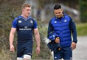 21 March 2016; Leinster's Dan Leavy, left, and Ben Te'o arrive for squad training. Leinster Rugby Squad Training and Press Conference. Rosemount, UCD, Belfield, Dublin. Picture credit: Ramsey Cardy / SPORTSFILE